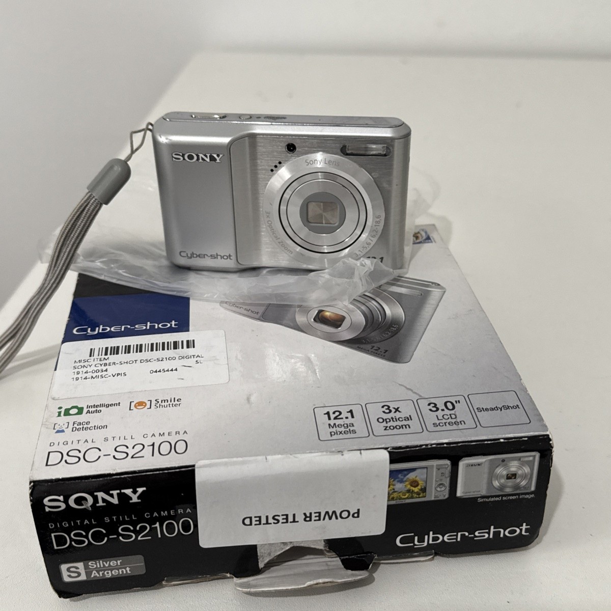 Sony Cyber-shot DSC-S2100 12.1MP Digital Camera - Silver for sale