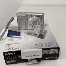 Sony Cyber-shot DSC-S2100 12.1MP Digital Camera - Silver In Box OPEN BOX Tested