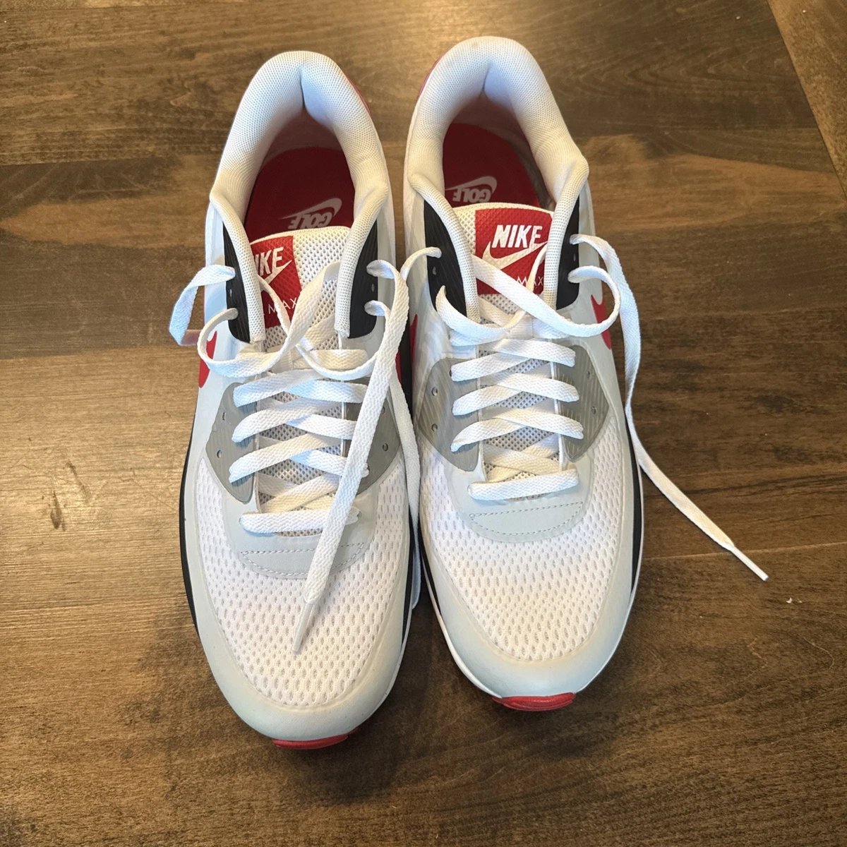 Las mejores ofertas en Nike Air Max 90 White Black University Red