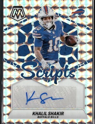 2024 Panini Mosaic #SC-KSH Khalil Shakir Scripts
