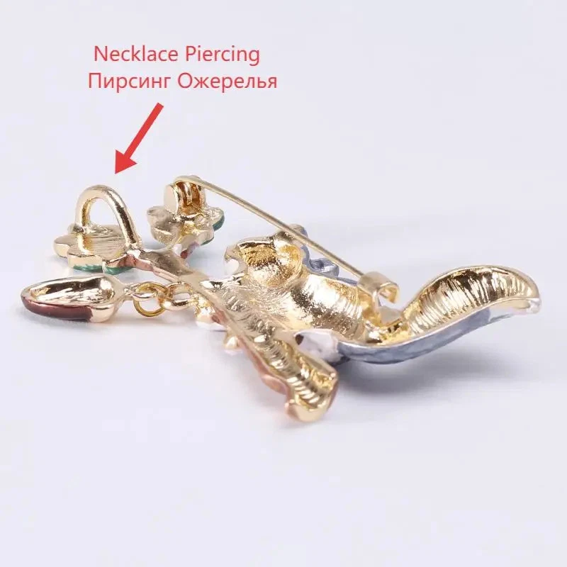 Broche Ardilla Gris Vintage con Esmalte - Otoño Otoño Invierno Joyería Regalo Foto 2 de 4