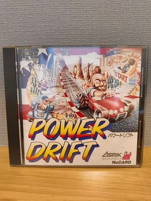 Power Drift Asmik PC Engine HuCard Gebraucht Getestet Japanisch Version mit Case