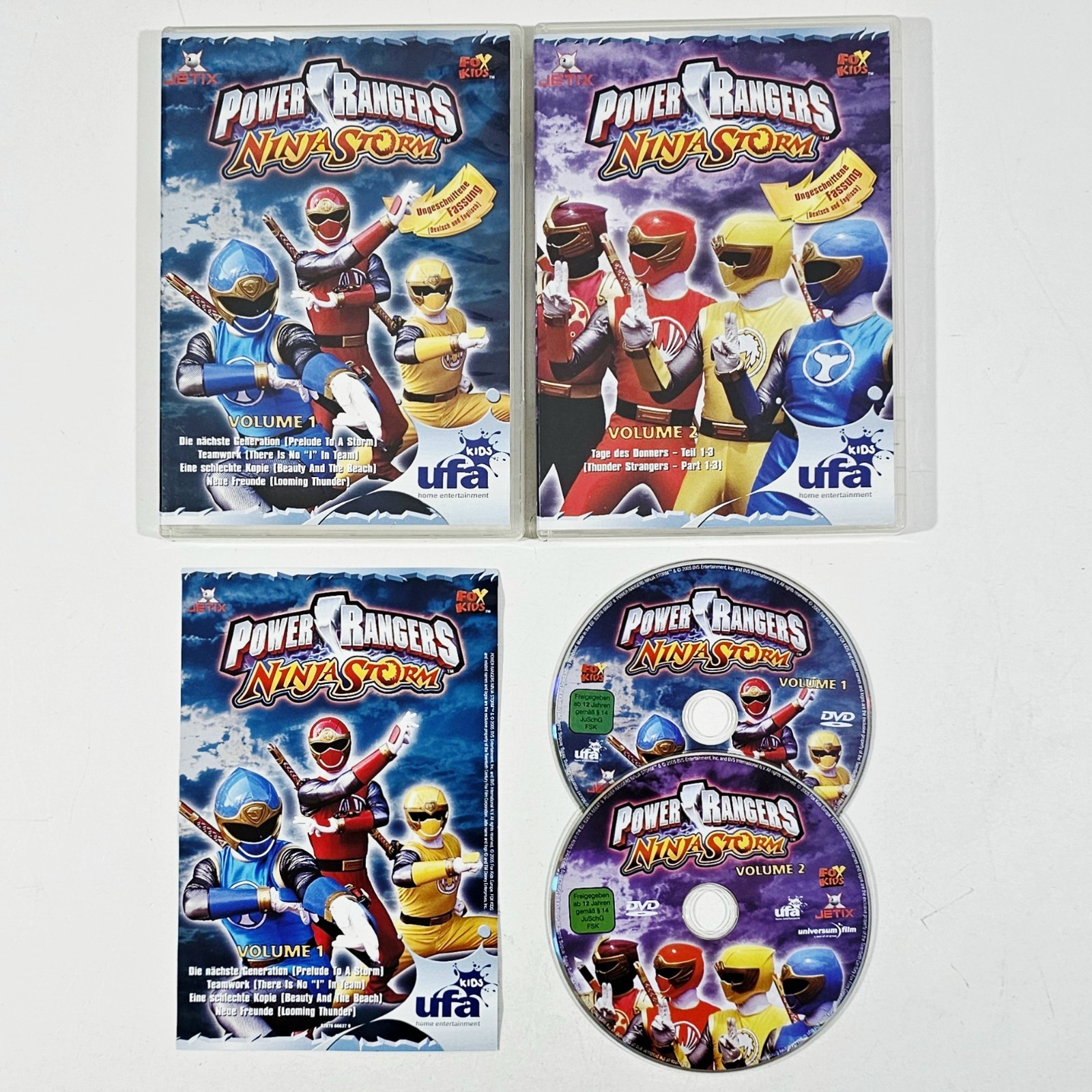 DVD manga action POWER RANGERS NINJA STORM 1 & 2 dt anime Japan warriors academy