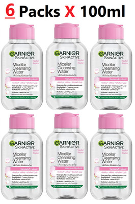 Garnier SkinActive Micellar Water Sensitive Skin-Fragrance Free ( 6PacksX100ml )