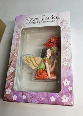 FLOWER FAIRIES GERANIUM FAIRY CICELY MARY BARKER 2012 ORNAMENT CHRISTMAS XMAS