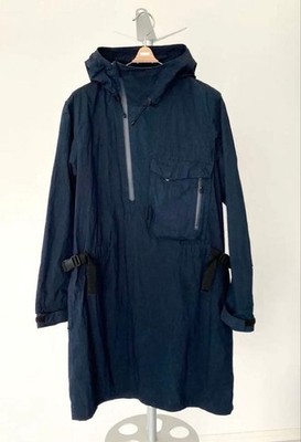 Snow Peak Indigo C/N Anorak Jacket Navy S Waterproof, Made in Japan