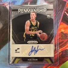 2023-24 Panini Prizm Joey Hauser #RP-HSR Rookie Penmanship RC Auto