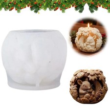 3D Candle Mold Silicone Soap Mold DIY Handmade Craft Mould Silicone Wax P1F4