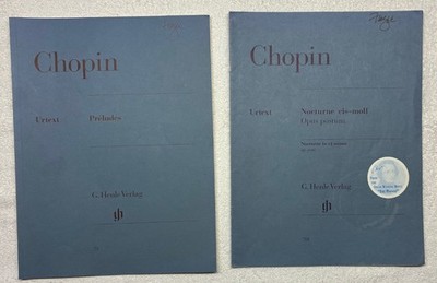 Lot 2 URTEXT Verlag CHOPIN  *Preludes*Nocturne cis-moll Opus Postum C m_ PIANO