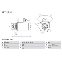 Bosch 0 986 029 090 Starter