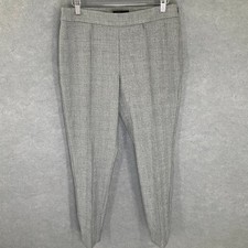 Talbots High-Waist Skinny Ankle Pants Gray Plaid Career Casual Women's Sz 8P
