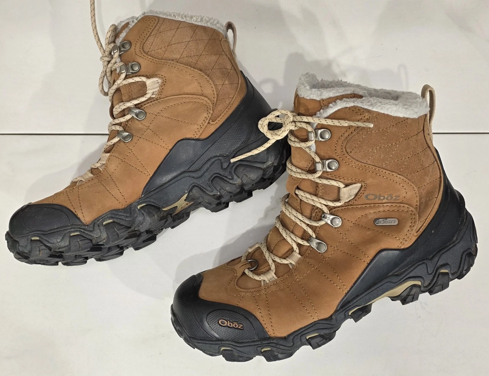 Oboz Bridger 7" Insulated Waterproof Boot Cashew Tan Winter Gorpcore Women's 10W