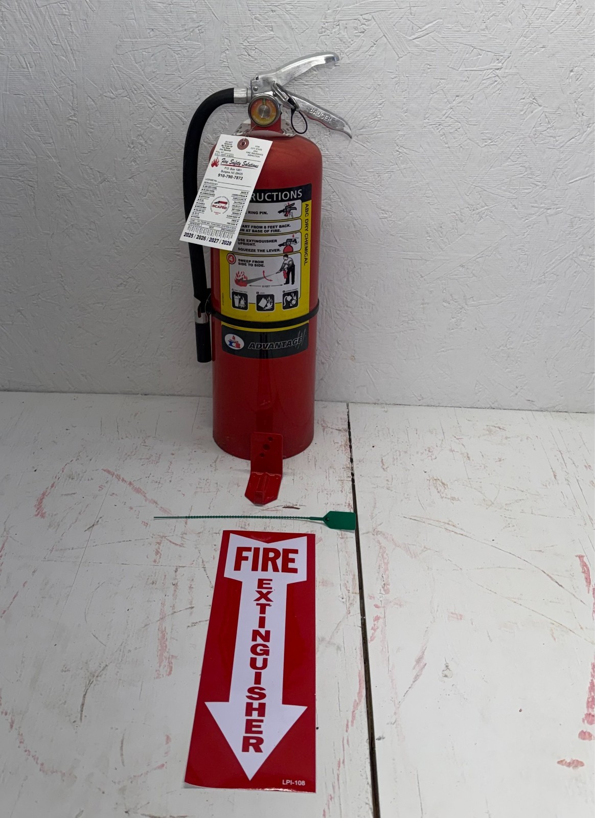 Fire Extinguisher - 10Lb ABC Fire Extinguisher - Qty-1