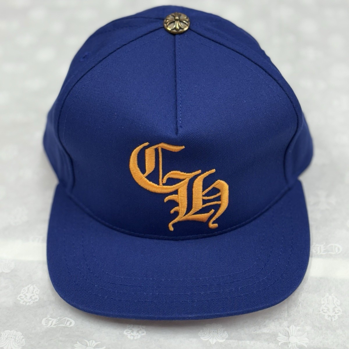 CHROME HEARTS CH キャップ Chrome Hearts CH Logo Trucker Black Yellow Baseball Cap Snapback