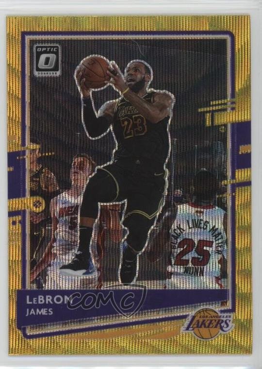 2020-21 Panini Donruss Optic Gold Wave Prizm LeBron James #13 m9g