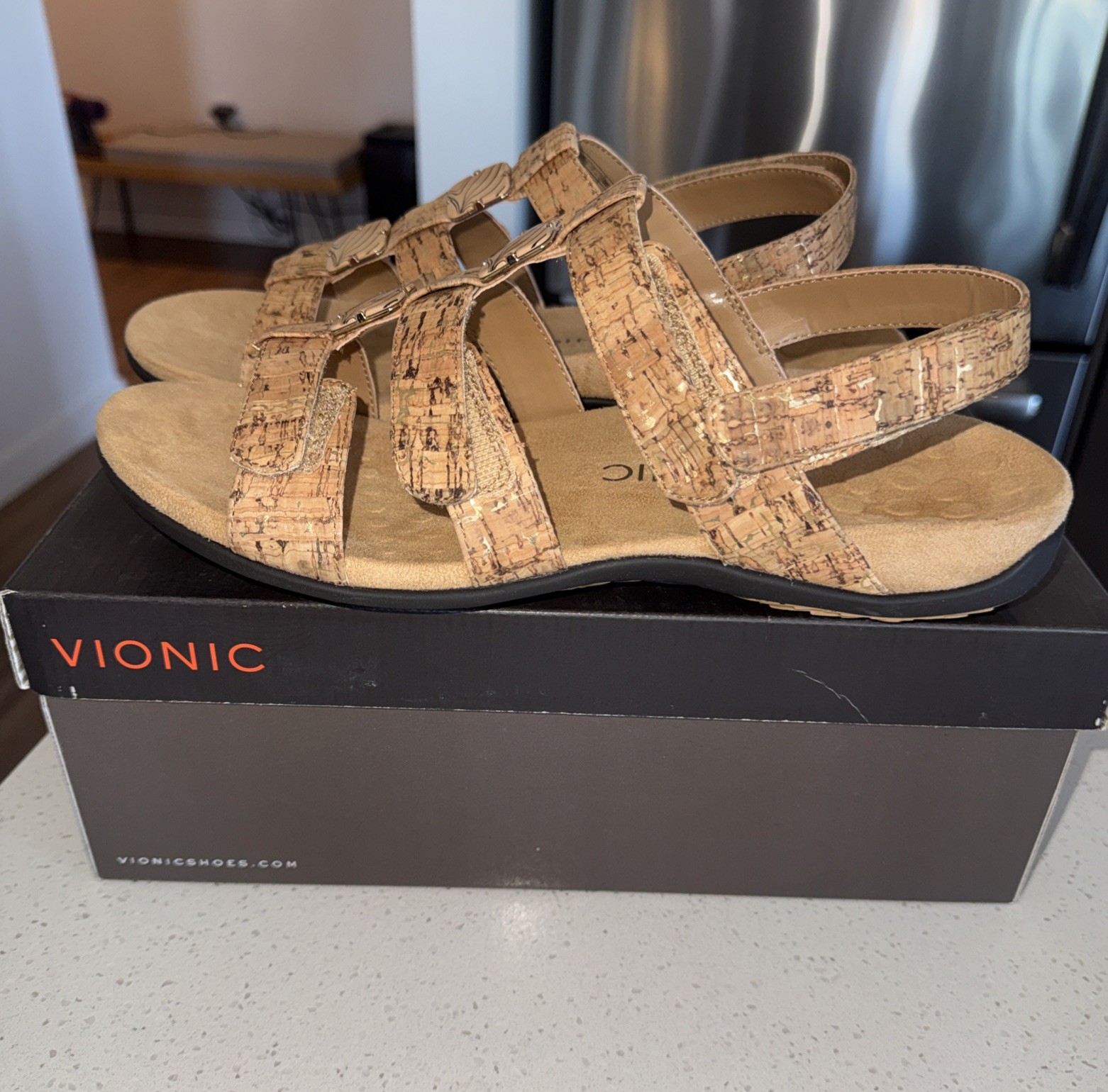Vionic Sandals Amber Multi-Strap Sandals Faux Cor… - image 19