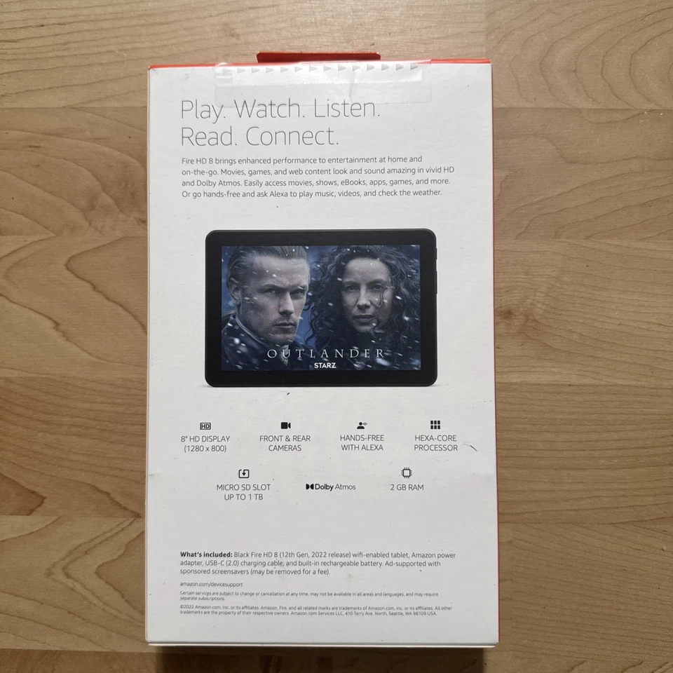 Amazon Fire HD 8 Tablet 8" - 32GB - Black (2022 Release) - Image 2 of 3