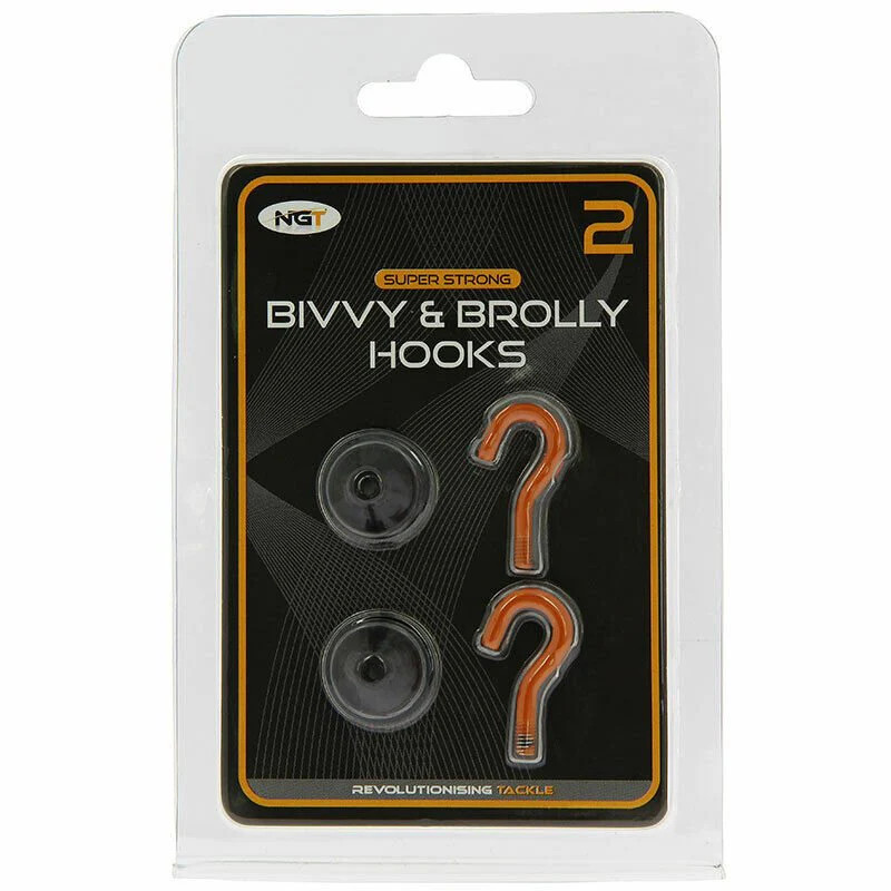 NGT Bivvy Hooks Magnetic Hooks 2 Pack Fishing bivvy Brolly