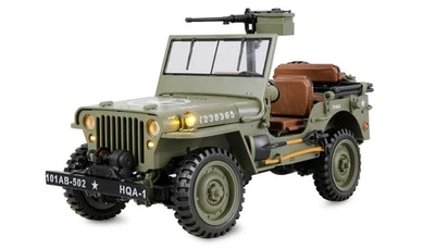 JEEP WILLYS MB MILITARY SCALE CRAWLER 4WD 1:14 RTR 2-GANG LED LICHT AMEWI Metall