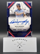 Dale Murphy 2025 Topps Tier One T1A-DM Blue Foil On-Card Auto #/49 SP - Braves