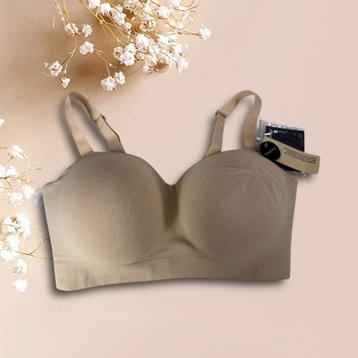 New Truekind Daily Comfort Wireless Shaping Bra Nude Shapewear Extender XL