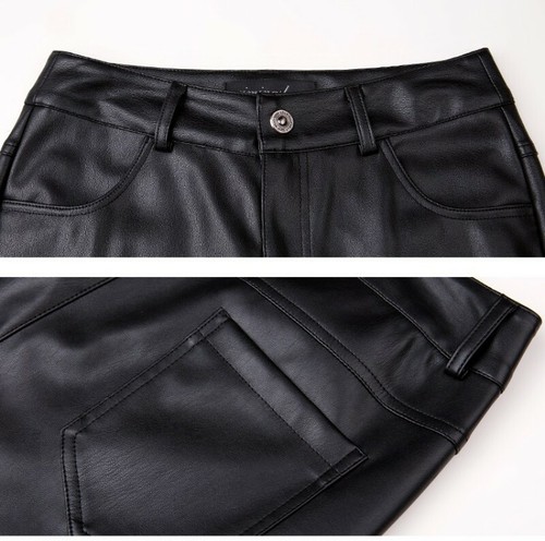 Leather Bodycon Flat Pencil Women Pants
