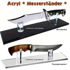KaSul&reg; | Acryl Messer Display Halter Messer-Display-St&auml;nder Messer Schwarz/Trans