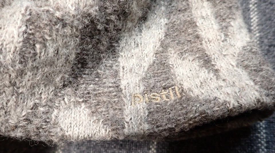 PISTIL Marrón Floral 100% Lana Mujer Talla Única Invierno Gorro Borla Sombrero - Italia Foto 2 de 4