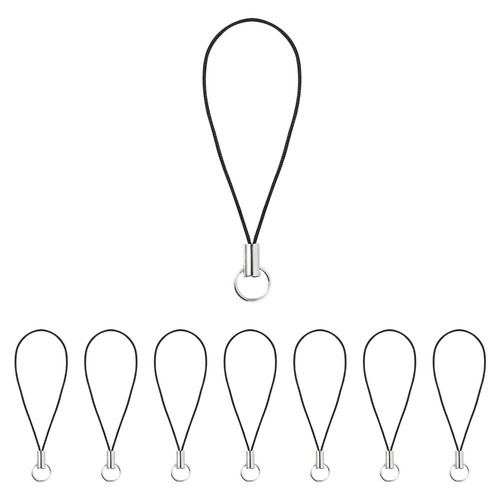 100 pièces téléphone suspendu téléphone breloque anneau sangle lanière bracelet porte-clés - Photo 5 sur 12