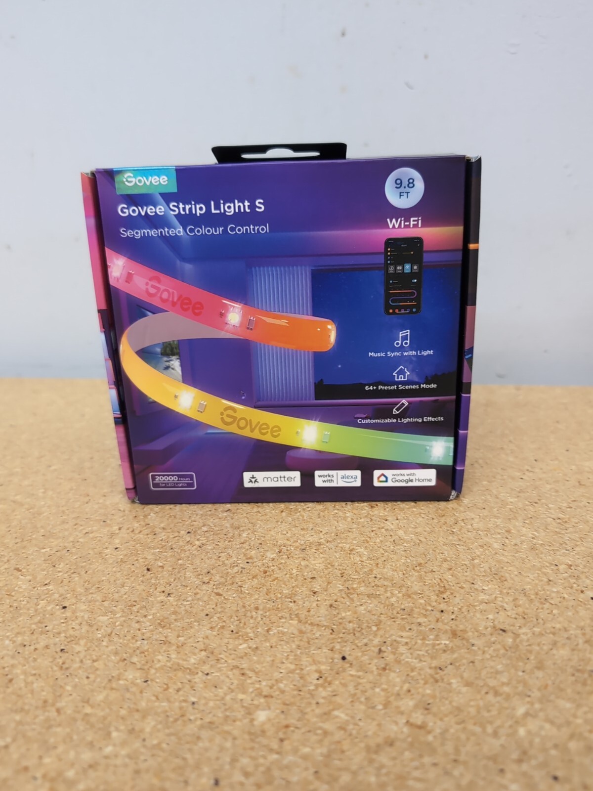 Led Strip Light Govee  S 9.8ft Wifi Segmented Color Control Works W Alexa Google