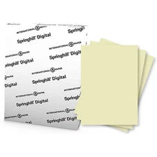 Springhill Digital Vellum Bristol Color Cover, 67lb, 8.5 x 11, Ivory, 250 Sheets