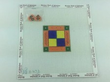 Pocket Full Of Stitches Painted Needlepoint Canvas With Pumpkin Charm