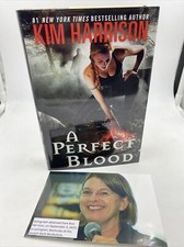 Signed A Perfect Blood - Hardcover By Kim Harrison