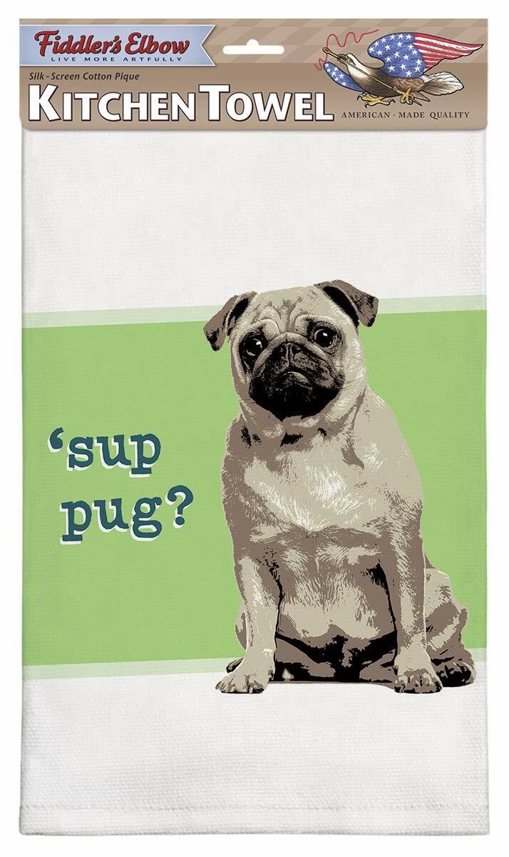 Fiddler's Elbow Sup Pug Kitchen Towel Kitchen Towel100 Cotton eBay