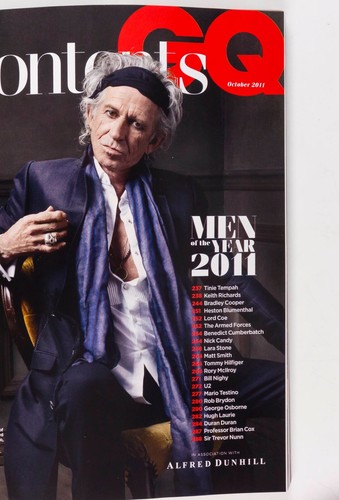 U2 Duran Bill Nighy Hugh Laurie Brian Cox Matt Smith UK GQ MAGAZINE OCTOBER 2011 - Picture 3 of 14