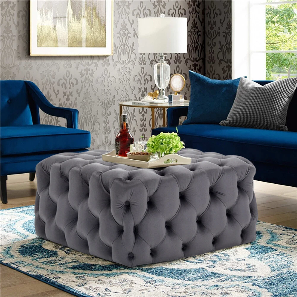 Ottoman and coffee table 2024 in living room