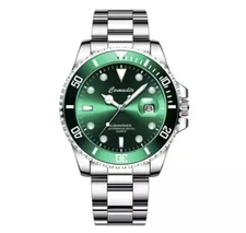Green Water Ghost Fully Automatic Movement Quartz Watch Butterfly Buckle