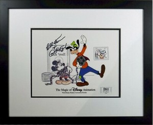 ✅ GOOFY CEL Autographed Disney MGM Studio Bill Farmer It's a Wrap Framed