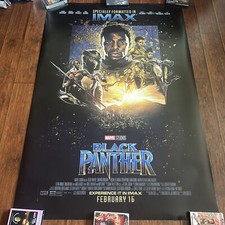 BIG Black Panther 2018 48x70in 4x6ft IMAX Movie Poster Marvel Chadwick Boseman