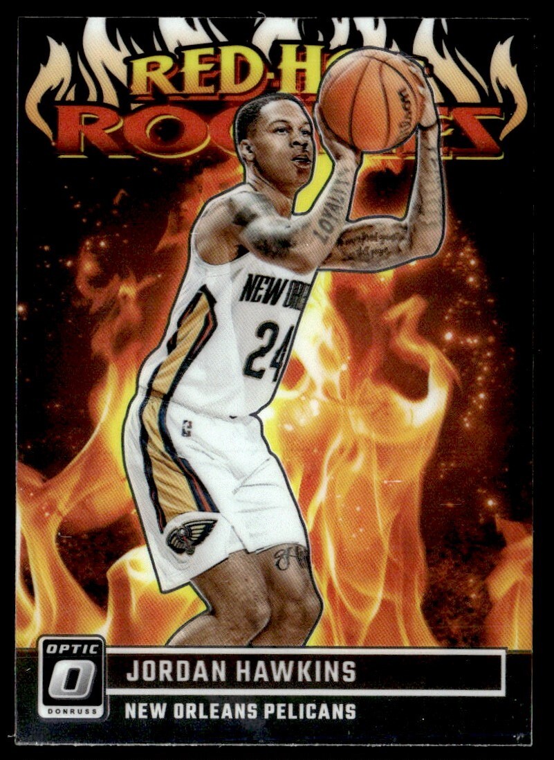2023-24 Donruss Optic Red Hot Rookies Jordan Hawkins #5 BG6-2