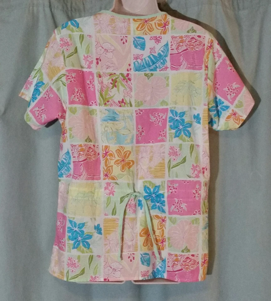 Dickies Scrub  Work Shirt Women's Size M Drawstring Back - Image 2 of 4