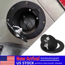For Jeep Wrangler TJ 1997+ US Flag Locking Fuel Filler Door Gas Tank Cover Kit