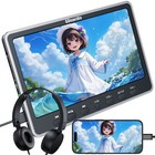 12" Hd Car Headrest Pillow Monitor 1080P Video Dvd Player Hdmi Av-In Out+Headset