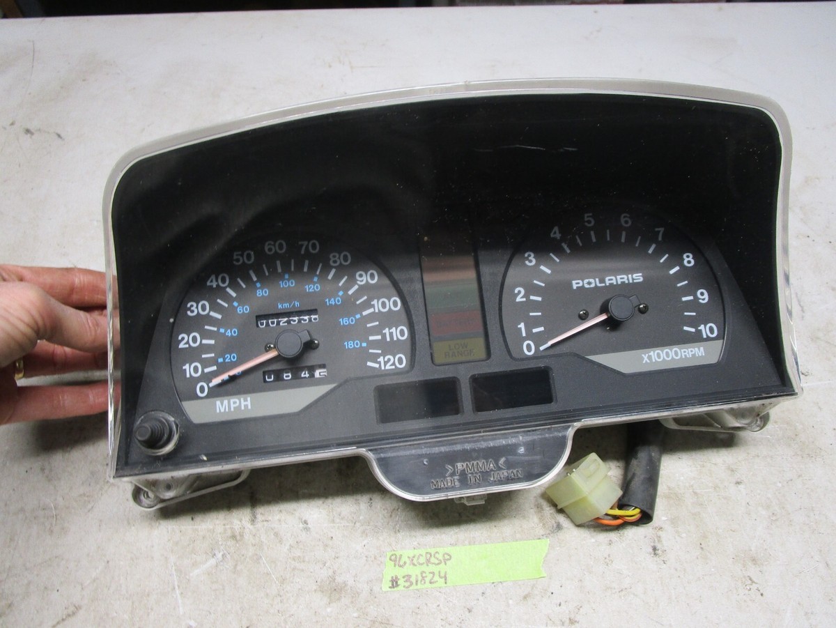 96 Polaris XCR 600 SP Snowmobile Gauge Instrument Cluster Tach