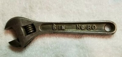 Vintage B & C - BEMIS & CALL -  6'' -  No. 80 Adjustable Wrench