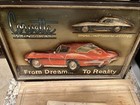 Vtg Hand Carved~Painted Corvette 3D Picture Art Promotion Advertising Chevrolet  — photo 2