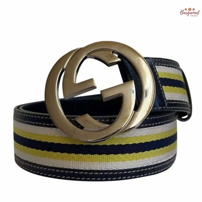 GUCCI ベルト Belt with Interlocking G buckle in black leather | GUCCI® US
