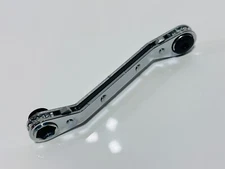 Omega Technologies ATBRO 4350 7/16'' x 1/2'' Hi-Lok Offset Ratcheting Box Wrench