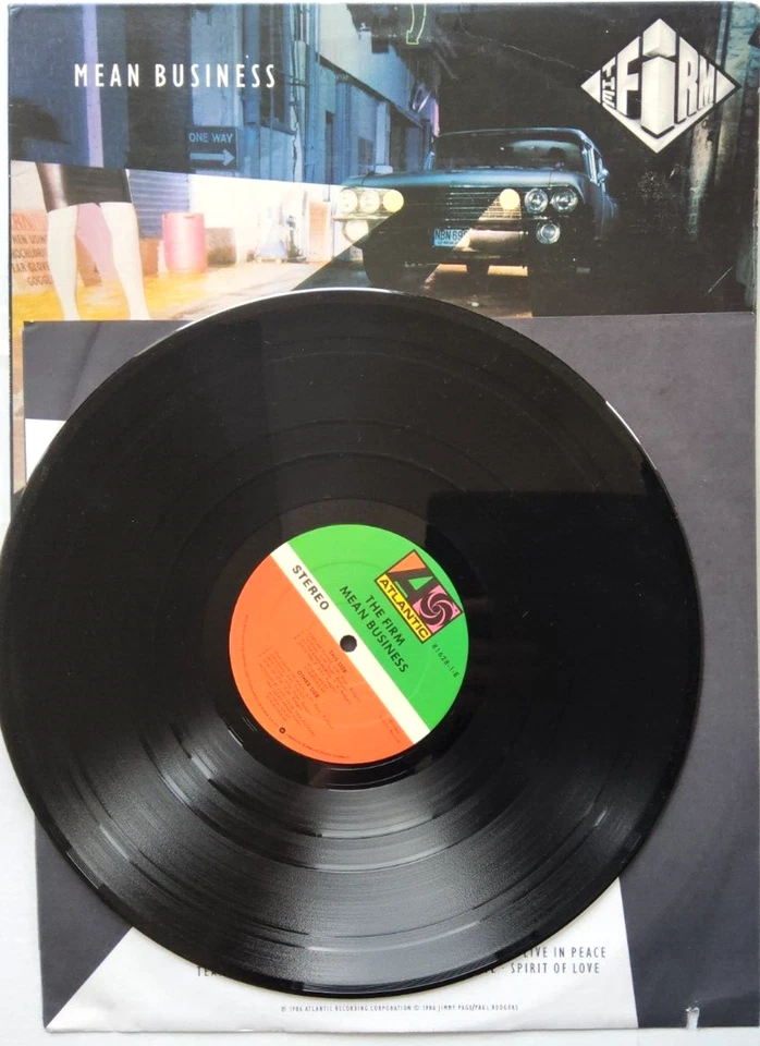 Jimmy Page/The Firm - Mean Business UK Atlantic LP 1986 album vinyl record rock - Image 2 of 4