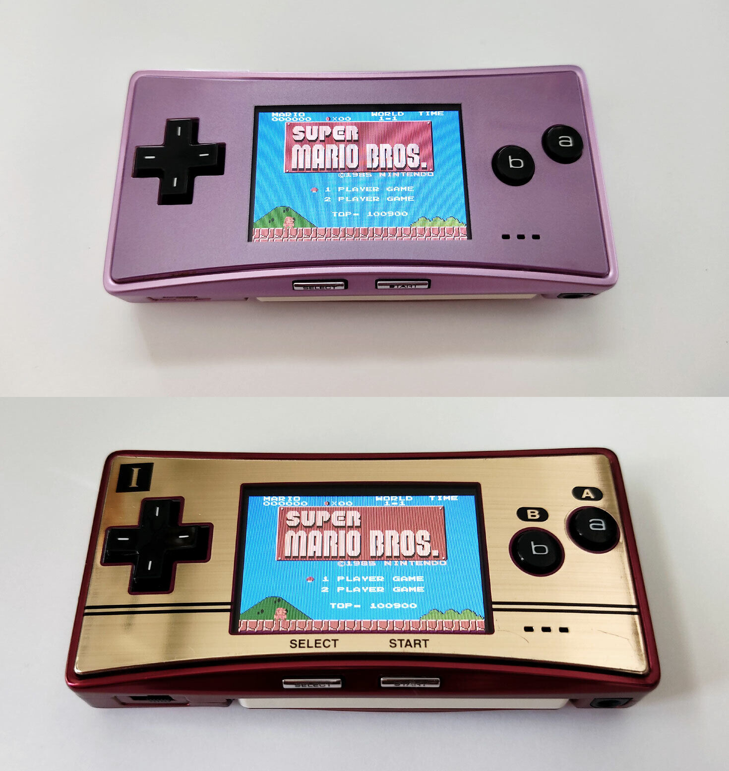 Gameboy Micro Console Nintendo Japan Purple 20th w/Charger 